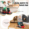 COSTWAY Kids Ride On Train Electric Ride On Toy with 16 Pieces Tracks-Black
