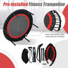 103 cm Mini Trampoline Foldable Fitness Rebounder Exercise Trampoline Adults