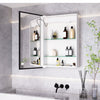 Bathroom LED Mirror Cabinet with Dimmable Touch Switch Demister Shaver Socket