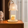 White Elegant Table Lamp Frosted Glass Lampshade Bedside Desk Fairy Night Light