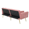 Sofa Bed Sleeper Fabric Love Seat Sofa Couch Sofa Settee for Living Room Pink