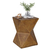 Retro Twist Side Table Industrial Accent Tea Coffee Plant Stand Concrete Effect