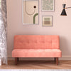 Small Sofa Bed 2 Seater Sofa Fabric Padded Recliner Lounger Sofabed Click-Clack