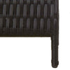 ' Multipurpose Indoor & Poly Rattan Room Divider - Black, Easy to Fold, D2V3