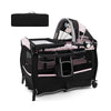 4 in 1 Portable Baby Playard Foldable Newborn Nursery Center w/Bassinet