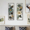 Metal Wall Art Flower Hangings Wall Sculptures Livingroom Decor Ornament 33*21in