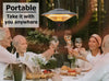 1.5Kw Portable Hanging Patio Infrared Heater For Parasols/Gazebos/Patio/Gardens