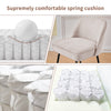 2X Breakfast Bar Stools Thickened Pad Linen Dining Chairs for Counter Kitchen