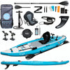 Aqua Spirit Extra Wide Inflatable Stand Up Paddle Board With Fishing Rod Holder