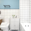 White Bathroom Floor Standing Cabinet Storage Organizer w/ Drawer Double Door UK