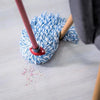 FLOOR MAGIC SPIN MOP BUCKET SET MICROFIBER ROTATING DRY HEADS WITH 1 HEAD