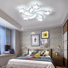 Square/Ring LED Ceiling Lamp Cool White Light Chandelier Fixture Bedroom Living