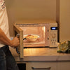 COMFEE Retro Digital Microwave Oven 800W 20L W/ 8 Auto Menus 5 Cooking Power