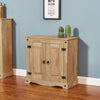 New Sideboard 2 Door Storage Cupboard Solid Mexican Waxed Pine Buffet Cabinet