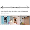 366cm 12FT Double Door Splicing Regular Carbon Steel Barn Door Hanging Rail