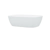 Modern Rectangular Curved Bathroom Counter Top Sink Wash Basin White Ceramic UK