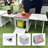 Collapsible Folding Camping Table Outdoor Plastic Storage Case Container Box Bin