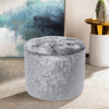 Velvet Dressing Table Stool Ottoman Footstool Chair Pouffe Seat Bedroom Vanity