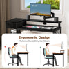 4 Tier Computer Desk Study Room Computer Desk Home Office Work Desk with Drawers