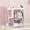 New Kids Wardrobe Clothes Hanging Storage Shelf Cabinet Open Wardrobe Furniture