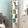 Rotatable 6 Tier Slim Corner Cabinet Bookcase Shelf Storage Living Room Bedroom
