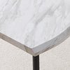 White Dining Table Dining Room Kitchen Garden Table Metal Straight Legs Morden