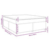 Box Spring Bed with Black 180x200 Fabric Q5E0