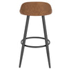 1/2/4/6x Bar Stool Faux Leather Breakfast Kitchen Bar Chair w/ Backrest Footrest