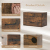 Modern Storage Cabinet Entryway Office Stackable Storage Organizer-Coffee