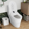 Electronic Smart Bidet Seat Heated Seat Warm Air Drying Self-cleaning Remote