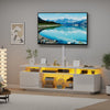 1.6M High Gloss TV Stand Cabinet Entertainment with TV Mount Bracket &LED Lights