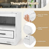 Smart Bedside Table with Adjustable Light Colors & Brightness
