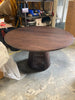 Remi Round Solid Mango Wood Dining Table Walnut 1.4m (96)