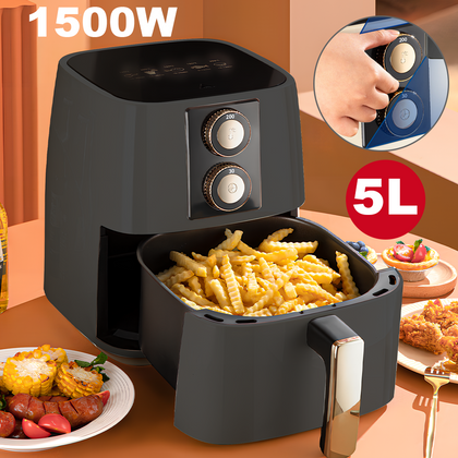 5L Air Fryer transparent New Large Capacity Touch Screen Multifunction mini oven