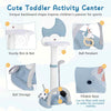 Indoor & Outdoor Sports Toy Set Kids Basketball Hoop Activity Center-Blue