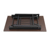 Folding Computer Desk with Storage Shelf Foldable Study Table Laptop Home Office