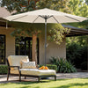 Garden Parasol Umbrella Patio Umbrella Beach Sun Umbrella 3M Cream Pcwcnnodphqkg