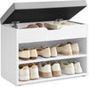 Shoe Bench Shoe Storage Rack Cabinet Organiser with Cushion Padded Seat Unit UK