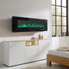 50/60/72 Inch Insert Into/ Wall Mounted LED Fireplace Electric Fire Flame Heater