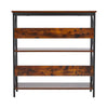 Slim Hall Desk Storage Shelf X-Design Shoe Rack Bookshelf Entryway Console Table
