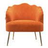 Scallop Back Armchair Cocktail Sofa Accent Seat Living Bedroom Cafe Lounge Sofa