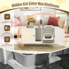 Indoor Wooden Kitten House End Side Table-White