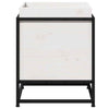Solid Pine Wood Garden Planter - White 40x40x50 for Outdoor/Indoor, W4Y0