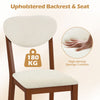2 Pcs Modern Dining Chair w/Rubber Wood Legs-Walnut