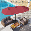 13ft Large Parasols Patio Umbrella Outdoor Umbrella Double-Sided Market Umbrella