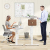 140 x 60 cm Height Adjustable Desk Electric Standing Desk Home Office White