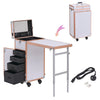 Foldable Artist Make Up Station Cosmetic Beauty Hairdresser Trolley Case Table