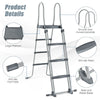 122CM Swimming Pool Ladder A-Shaped Stainless Steel Above Ground Safety Ladder