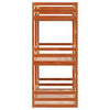 Triple Bunk Bed Wax Brown 80x200 Solid Wood Pine V7C8