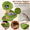 Modern Kitty Play& Rest House Activity Center Mushroom Cat Tree-Green